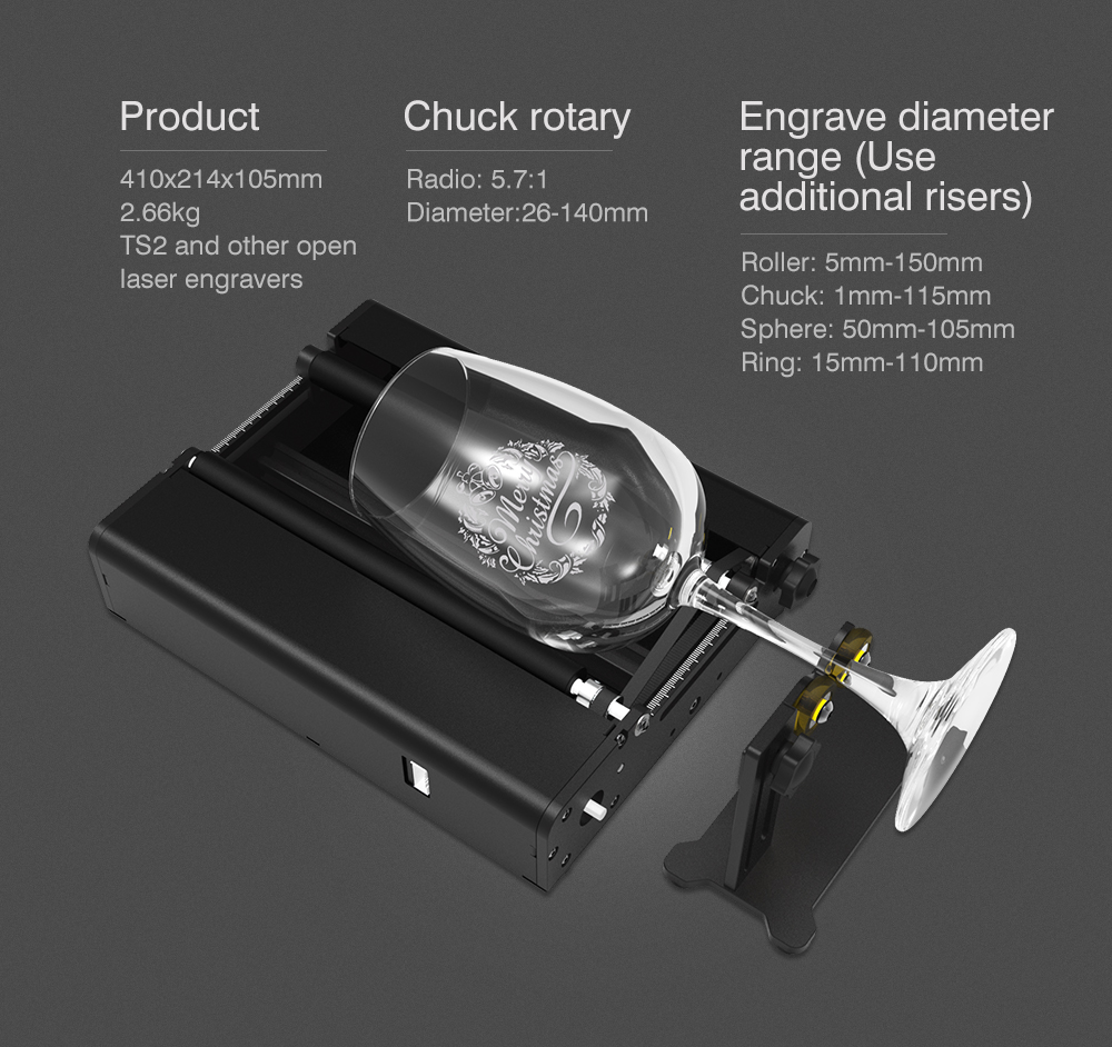 Geekcreit-Roller-Rotary-4-In-1-Chuck-Rotary-Fourth-Axis-Rotating-Module-fuumlr-Laser-Gravierer-Laser-1974020-10